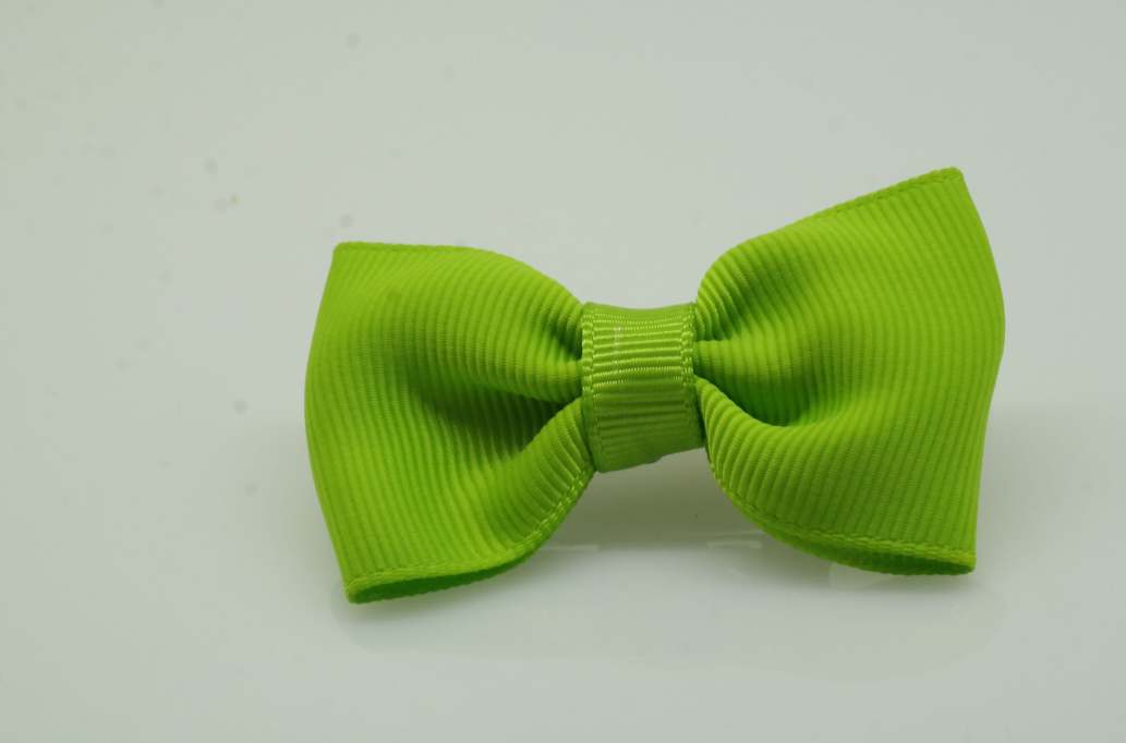Itty bitty tuxedo hair Bow with colors  Apple Green